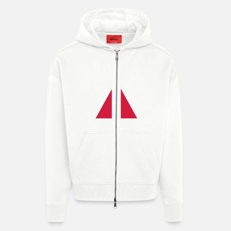 Dreieck - Zip Hoodie - made by SPREAD - OFF WHITE