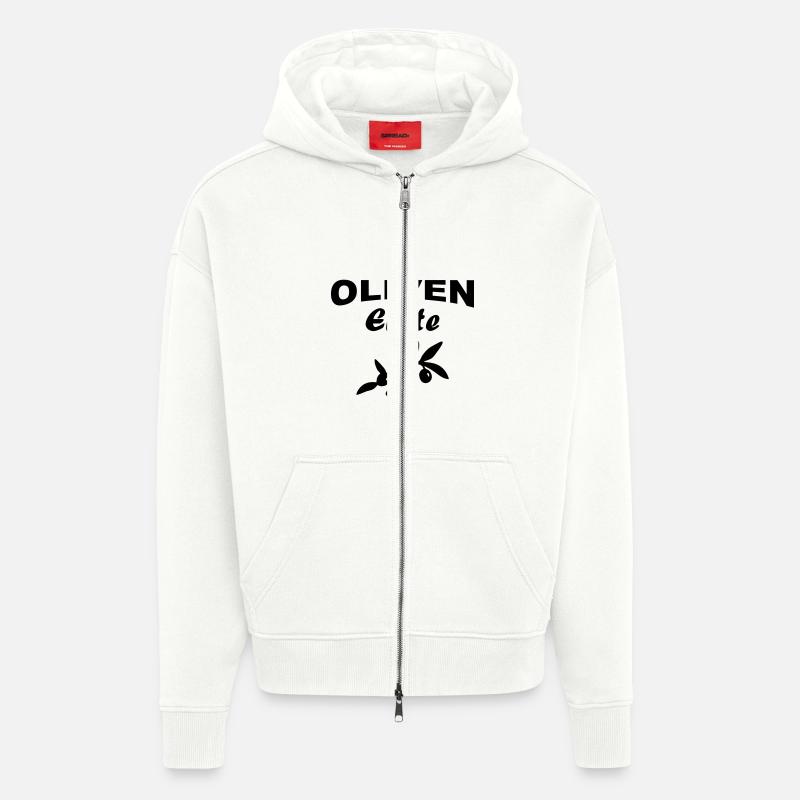 Olivenernte Oliven - Zip Hoodie - made by SPREAD - OFF WHITE