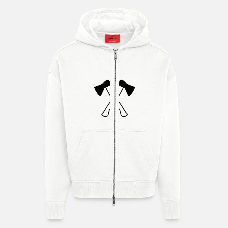 aexte design - Zip Hoodie - made by SPREAD - OFF WHITE