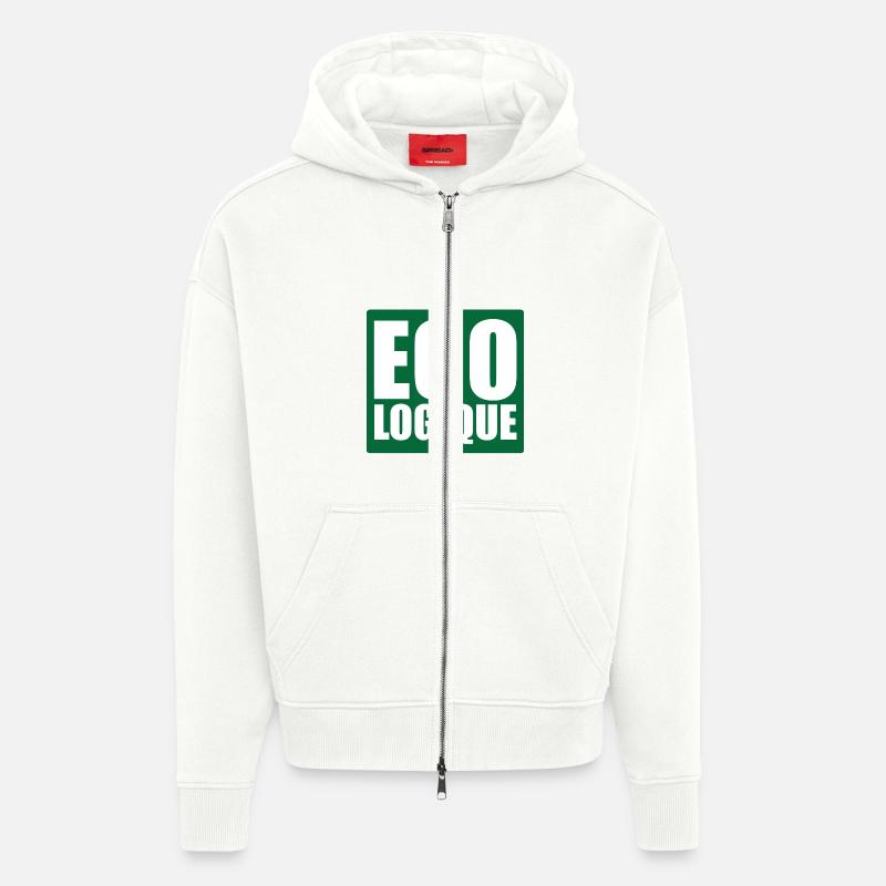 Eco! - Heavyweight Oversized Organic hupparitakki Made in EU - OFF WHITE