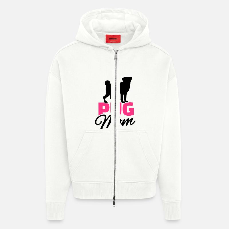 Mops - Zip Hoodie - made by SPREAD - OFF WHITE