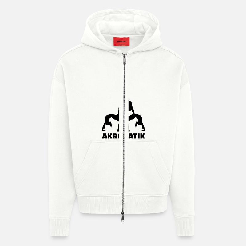 Akrobatik - Zip Hoodie - made by SPREAD - OFF WHITE