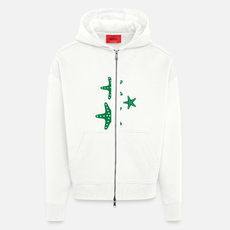 Seesterne - Zip Hoodie - made by SPREAD - OFF WHITE