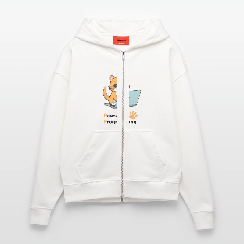 Programmation Pawsitive Veste à capuche bio épaisse oversize fabriqué en UE