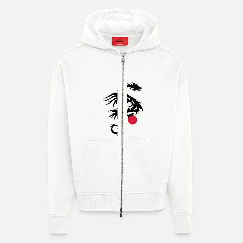 Drachen DRAKO 1 - Zip Hoodie - made by SPREAD - OFF WHITE
