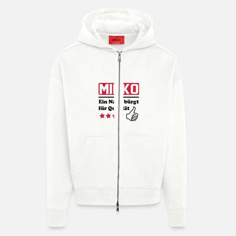 mirko - Zip Hoodie - made by SPREAD - OFF WHITE