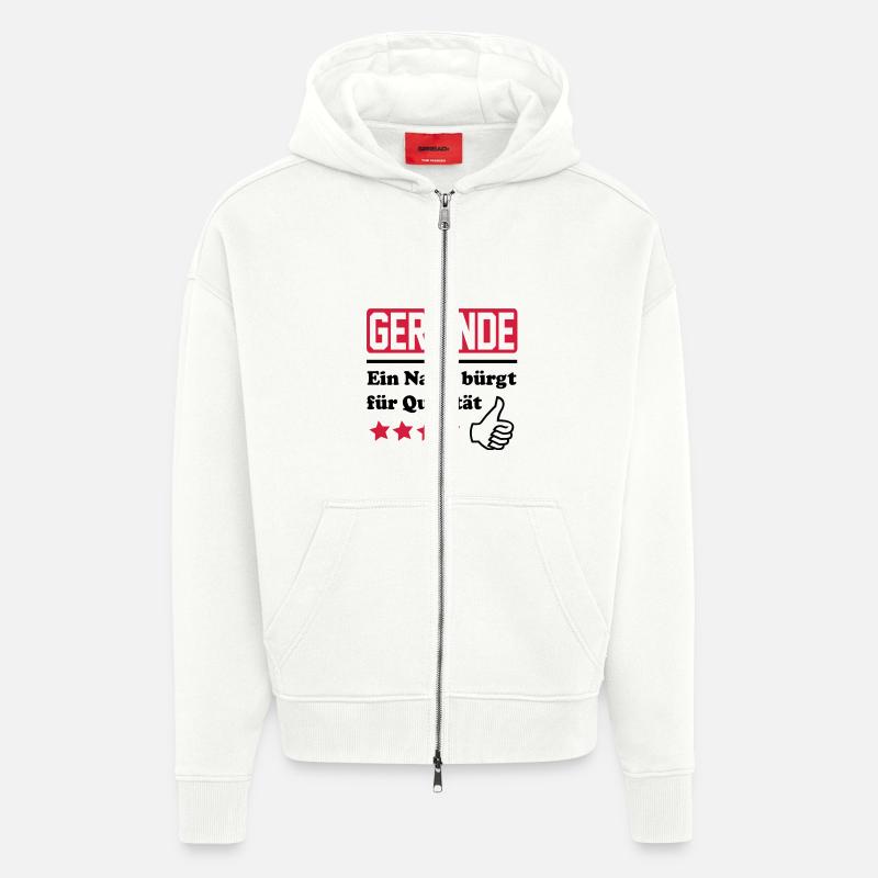 gerlinde - Veste à capuche bio épaisse oversize fabriqué en UE - OFF WHITE