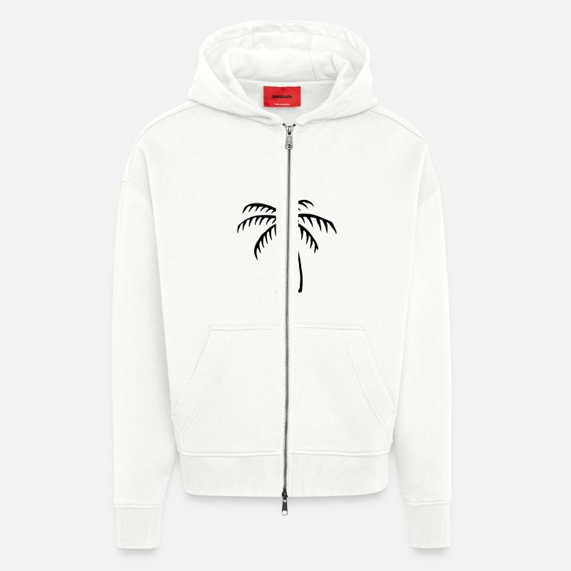 Palme - Zip Hoodie - made by SPREAD - OFF WHITE