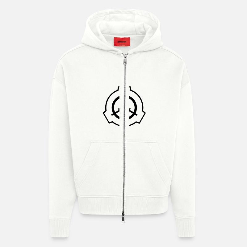 SCP Foundation Logo - Zip Hoodie - made by SPREAD - OFF WHITE