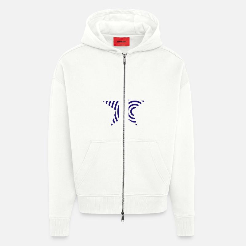 Stern - Zip Hoodie - made by SPREAD - OFF WHITE