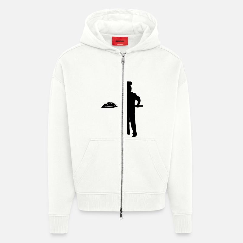 Bäcker - Zip Hoodie - made by SPREAD - OFF WHITE