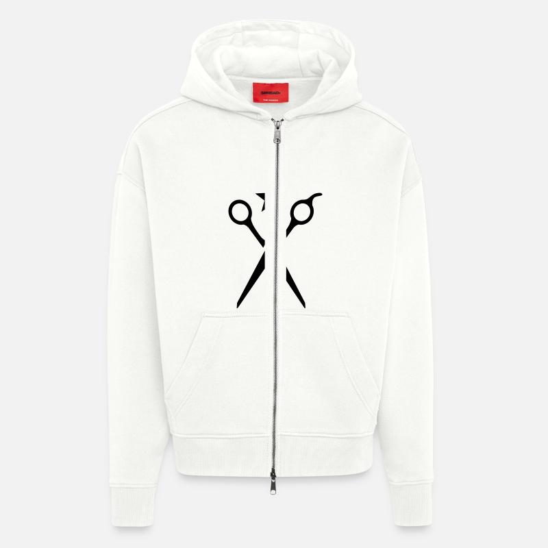 Schere - Zip Hoodie - made by SPREAD - OFF WHITE