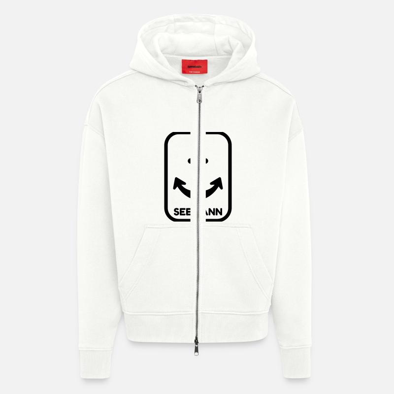 Seemann / Boot / Seebär / Segelboot - Zip Hoodie - made by SPREAD - OFF WHITE