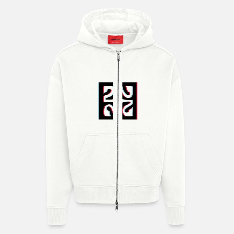 3d Diamant Tattoo - Zip Hoodie - made by SPREAD - OFF WHITE