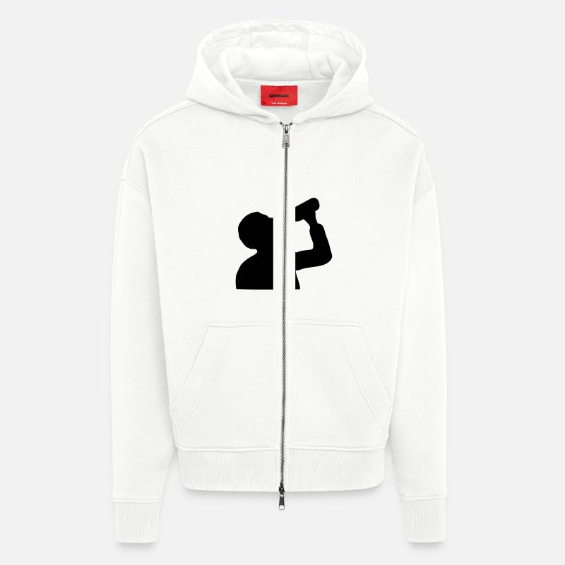 Bier - Zip Hoodie - made by SPREAD - OFF WHITE