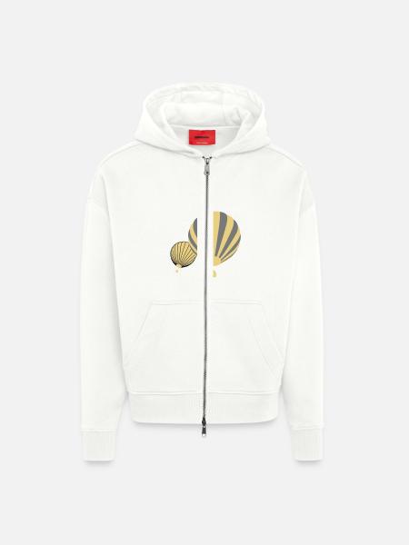 Ballons - Zip Hoodie - made by SPREAD - OFF WHITE