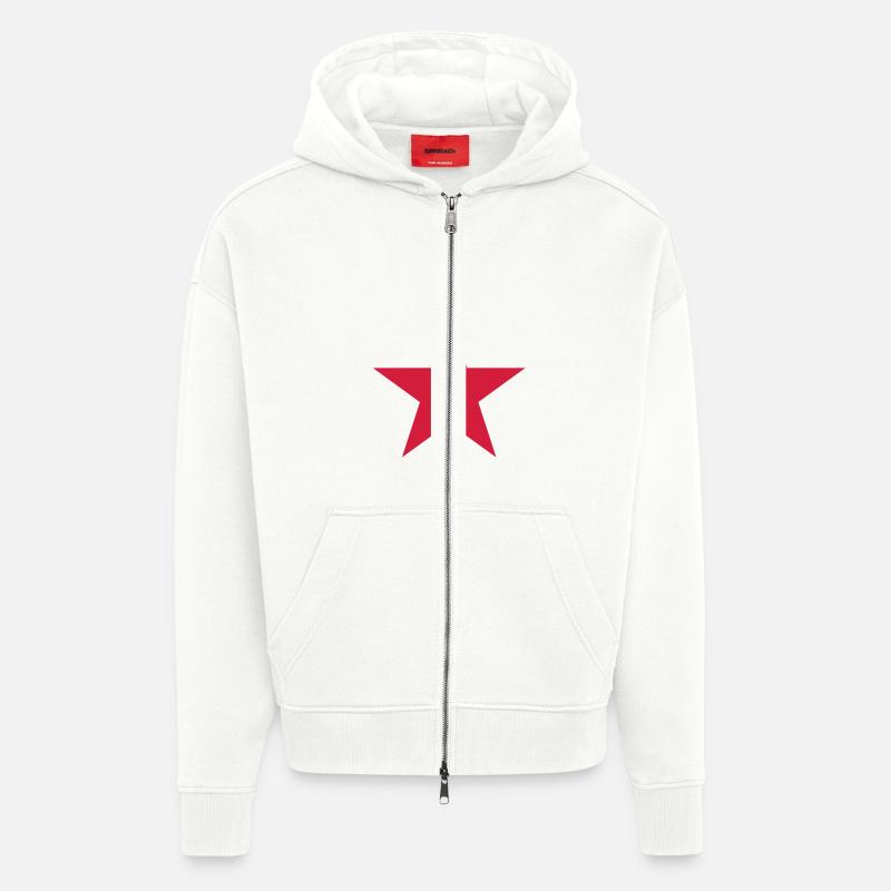 Stern - Zip Hoodie - made by SPREAD - OFF WHITE