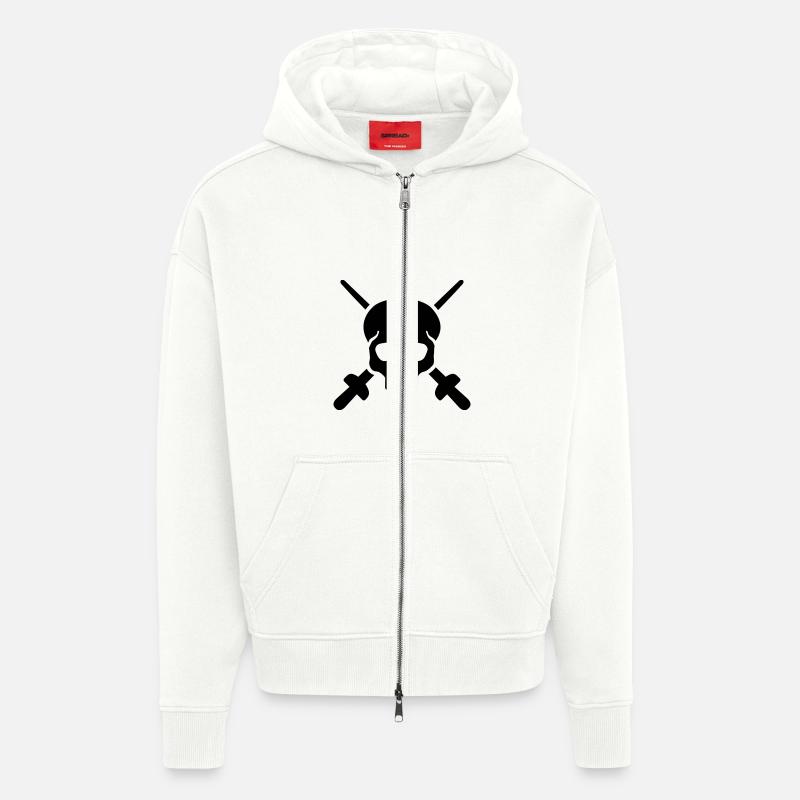 Fechten - Zip Hoodie - made by SPREAD - OFF WHITE