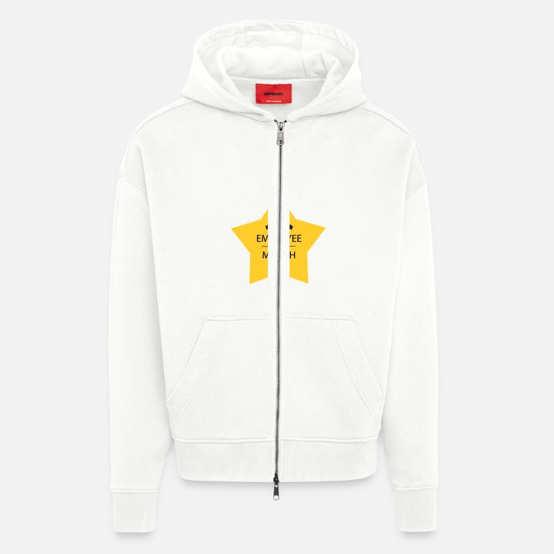 Mitarbeiter des Monats - Zip Hoodie - made by SPREAD - OFF WHITE