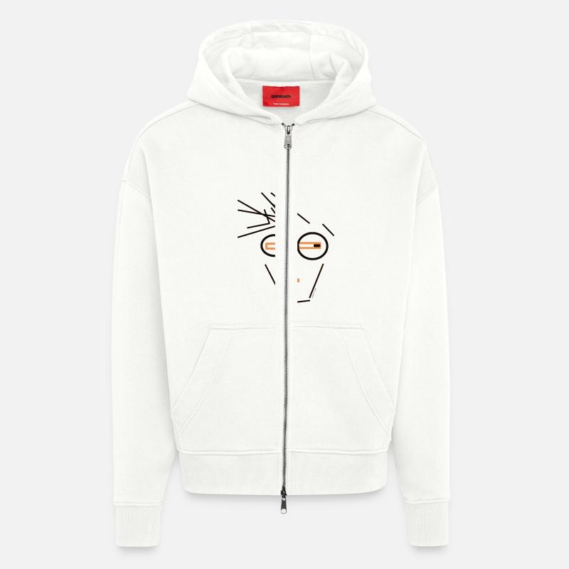 Ivan Antonio - Veste à capuche bio épaisse oversize fabriqué en UE - OFF WHITE