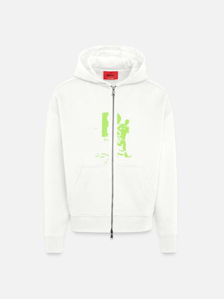 Rennsteiglauf - Zip Hoodie - made by SPREAD - OFF WHITE