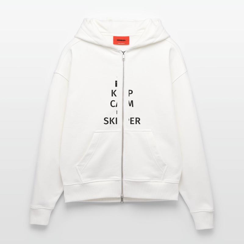 Keep Calm I'm a Skipper Zip Hoodie - made by SPREAD