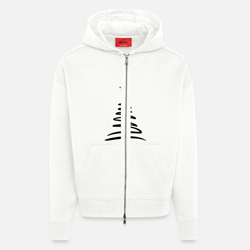 Weihnachtsbaum - Zip Hoodie - made by SPREAD - OFF WHITE