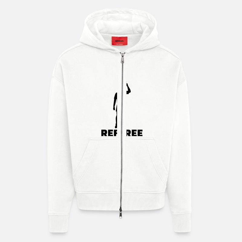 Arbitre - Veste à capuche bio épaisse oversize fabriqué en UE - OFF WHITE