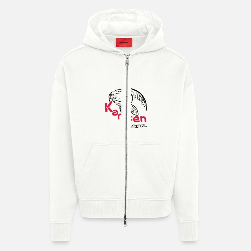 Karpfenjäger - Zip Hoodie - made by SPREAD - OFF WHITE