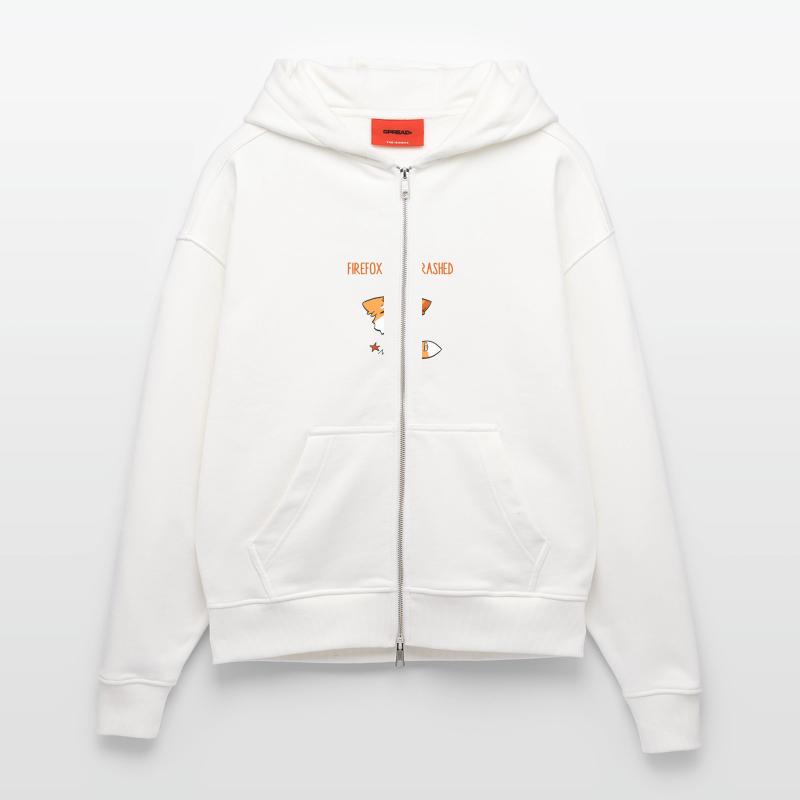 Firefox has crashed funny Zip Hoodie - made by SPREAD