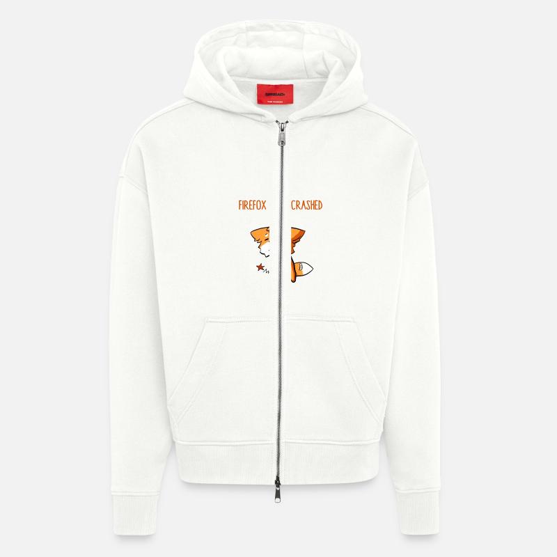Firefox has crashed - Veste à capuche bio épaisse oversize fabriqué en UE - OFF WHITE