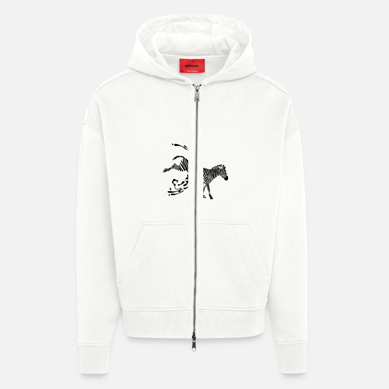 Abgestreift - Zip Hoodie - made by SPREAD - OFF WHITE