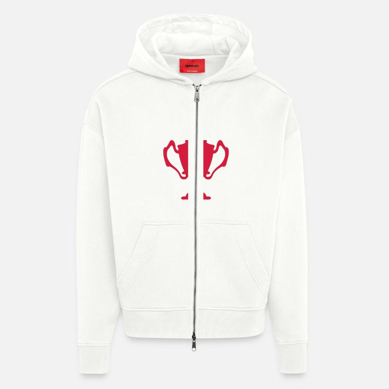Cup-Trophäe Trophäe Trophäe Sport3 - Zip Hoodie - made by SPREAD - OFF WHITE