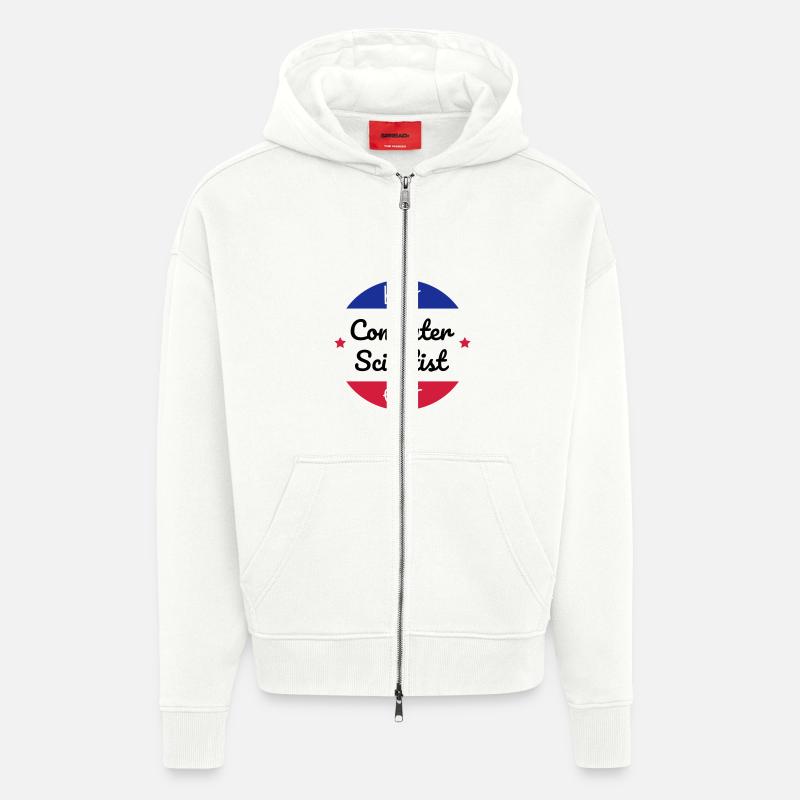 Computer / Informatiker / Aussenseiter / Ingenieur - Zip Hoodie - made by SPREAD - OFF WHITE