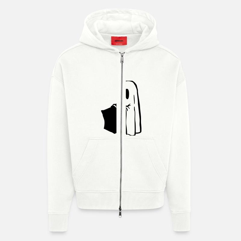 Halloween - Zip Hoodie - made by SPREAD - OFF WHITE