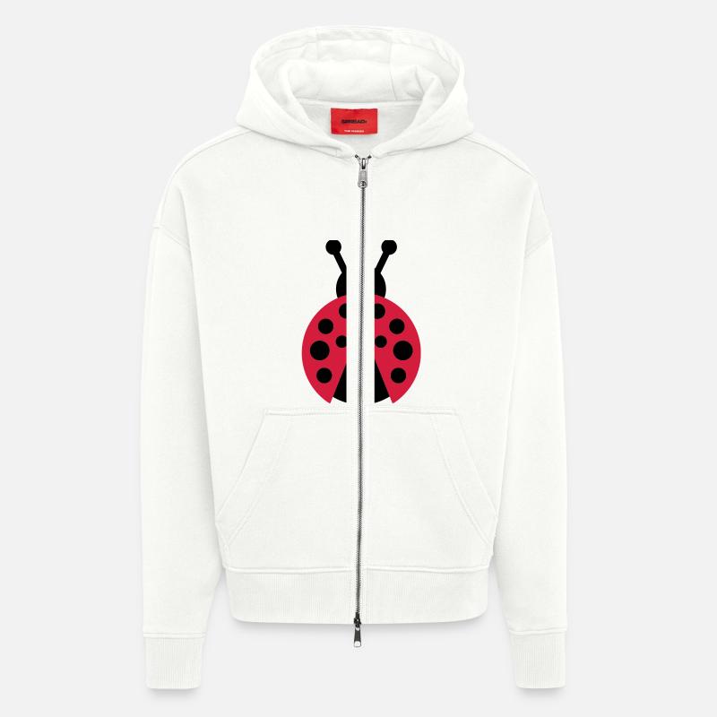 bug - Veste à capuche bio épaisse oversize fabriqué en UE - OFF WHITE