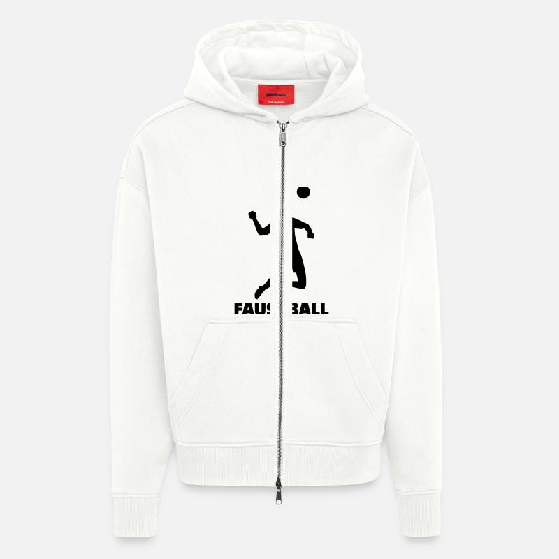Faustball - Zip Hoodie - made by SPREAD - OFF WHITE