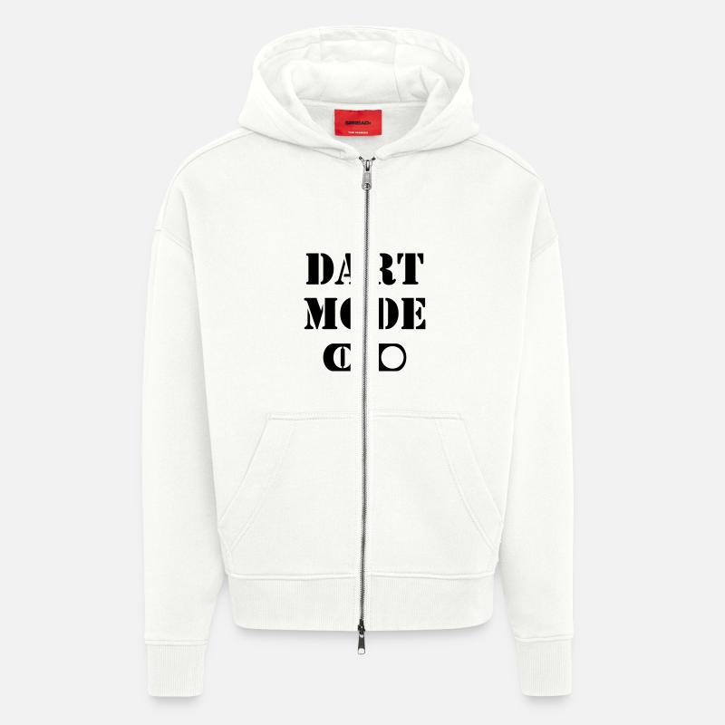 dart mode_on - Zip Hoodie - made by SPREAD - OFF WHITE