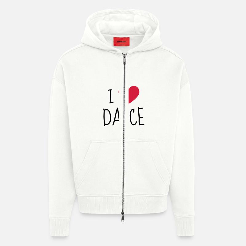 Danse Danseur Danseuse Ballet Opéra - Veste à capuche bio épaisse oversize fabriqué en UE - OFF WHITE