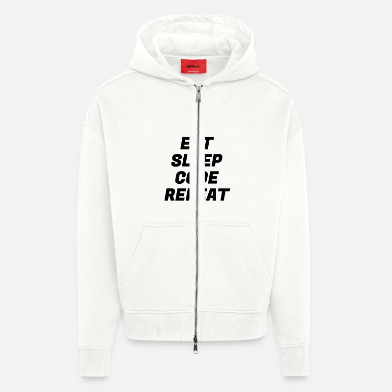 Entwickler / Informatiker / Programmierer / - Zip Hoodie - made by SPREAD - OFF WHITE