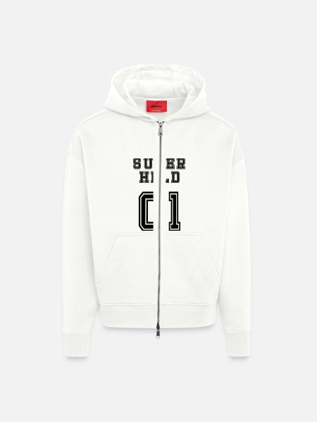Superheld - Zip Hoodie - made by SPREAD - OFF WHITE
