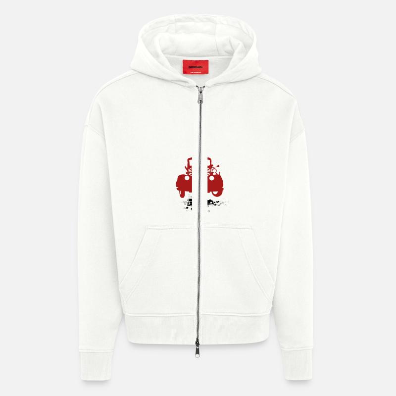 Autos, Mobile, Oldtimer - Zip Hoodie - made by SPREAD - OFF WHITE