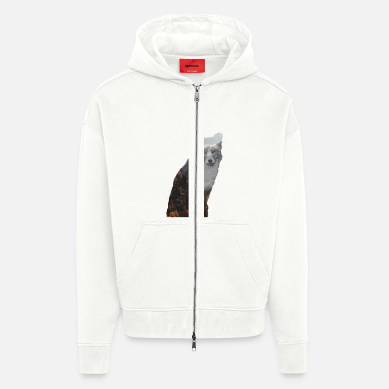 Fuchs - Zip Hoodie - made by SPREAD - OFF WHITE