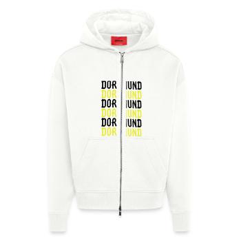 dortmund schwarz-gelb - Zip Hoodie - made by SPREAD - OFF WHITE - Vorne