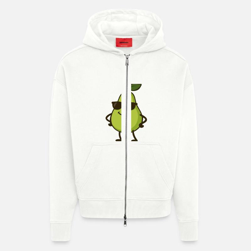 birne comic cool - Zip Hoodie - made by SPREAD - OFF WHITE