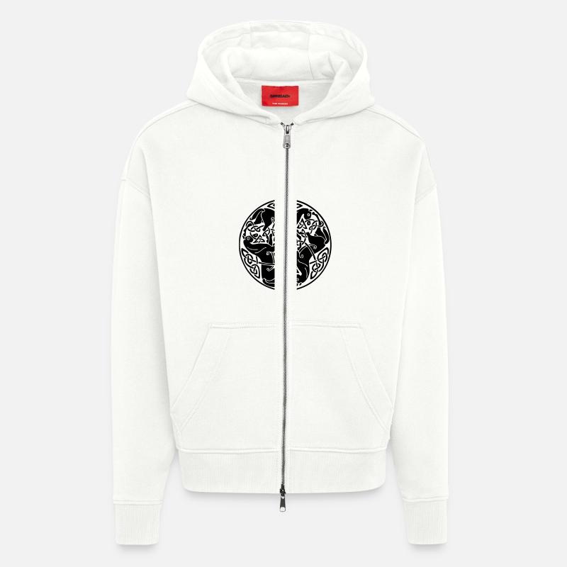 3 Pferde - Zip Hoodie - made by SPREAD - OFF WHITE