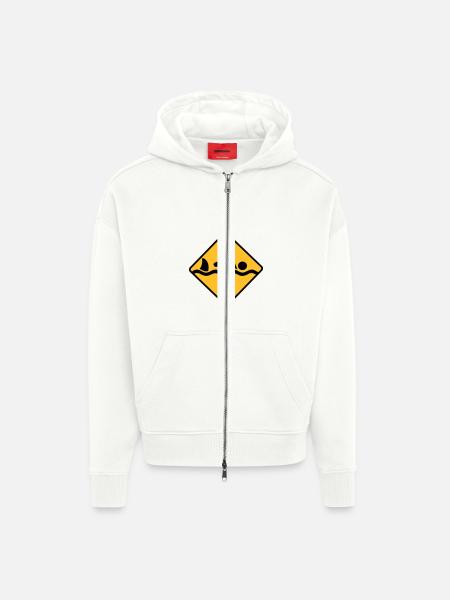 float - Zip Hoodie - made by SPREAD - OFF WHITE