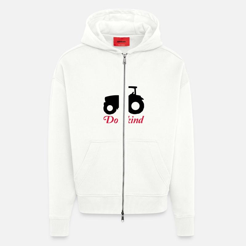 traktor2 - Zip Hoodie - made by SPREAD - OFF WHITE