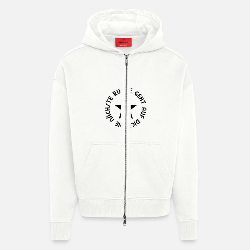 Nächste Runde - Zip Hoodie - made by SPREAD - OFF WHITE