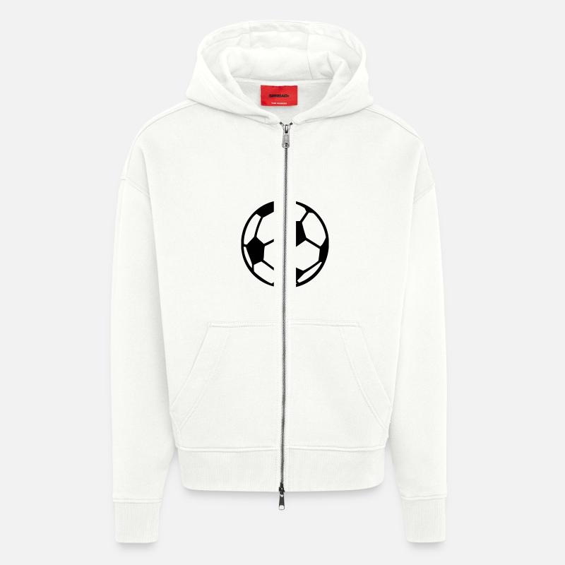 Fußball - Zip Hoodie - made by SPREAD - OFF WHITE